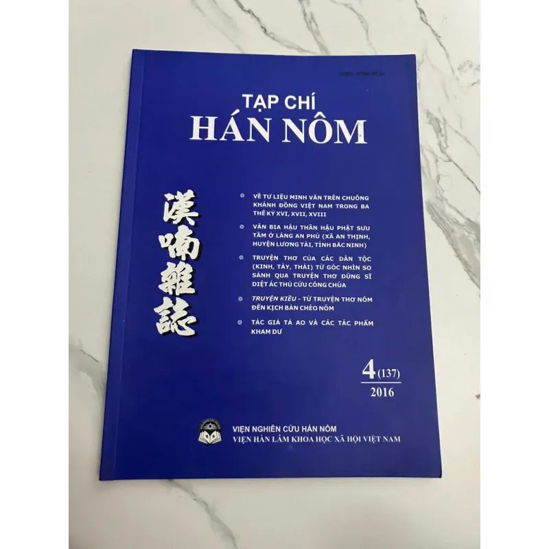 Tạp chí Hán Nôm - Số 4 (137) - Năm 2016 703377