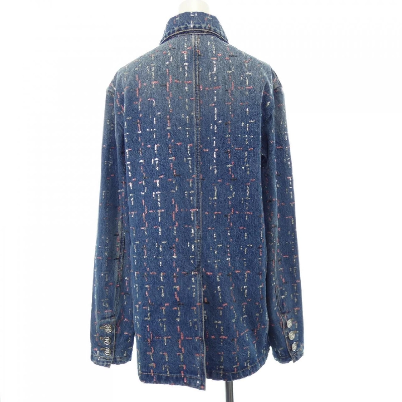 【Mã giảm giá】Áo khoác denim CHANEL 638885