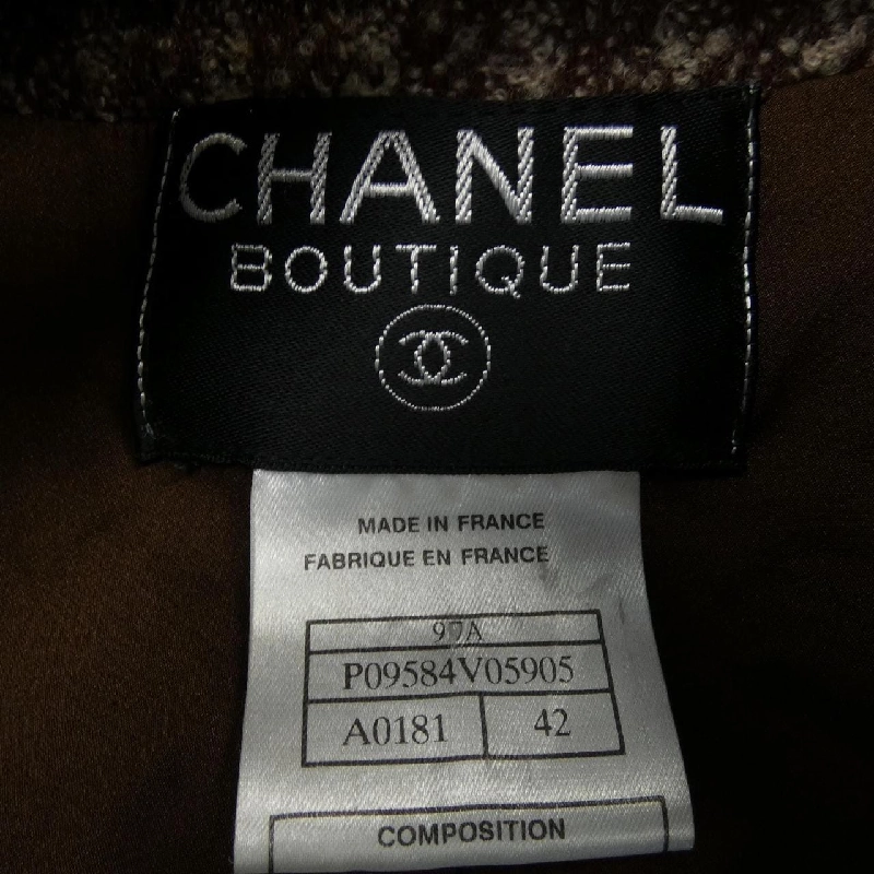 【Mã giảm giá】【Cổ điển】Áo khoác không cổ CHANEL 641077