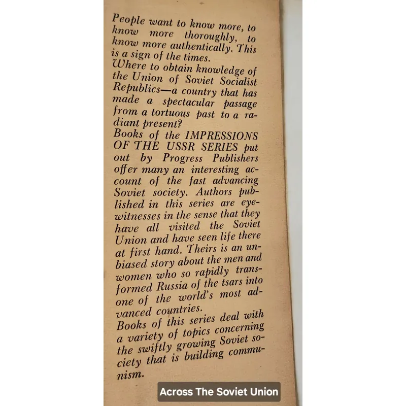 ACROSS THE SOVIET UNION - Franz Kohler 709253