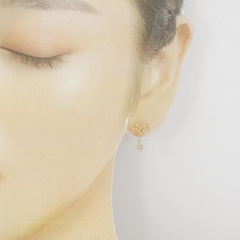 K18YG Bông tai kim cương 0.14CT - Hàng hiệu Chính hãng 870560