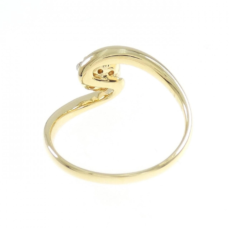 Nhẫn kim cương K18YG hoa 0.030CT 671102