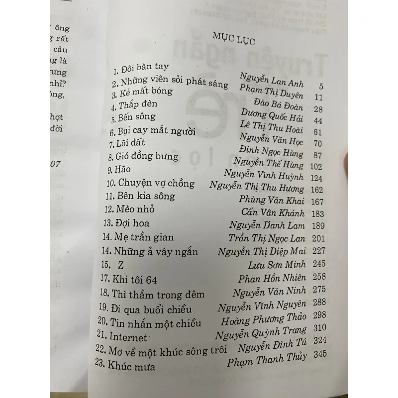 TRUYỆN NGẮN TRẺ  752900