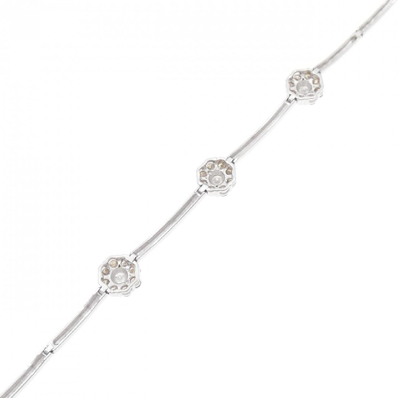 K18WG Vòng tay kim cương hoa 0.50CT - Hàng hiệu Chính hãng 870967