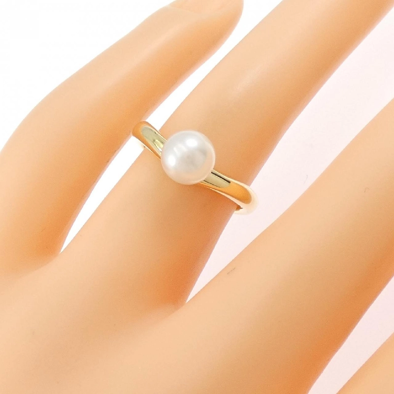 Nhẫn ngọc trai Akoya K18YG 6.5mm - Hàng hiệu Chính hãng 849936