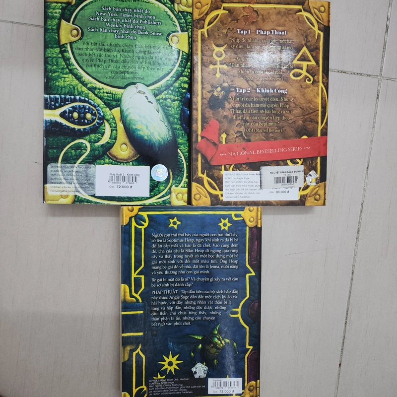 Combo 3 quyển truyện Septimus Heap gồm Pháp thuật, Khinh công và Y thuật 509391