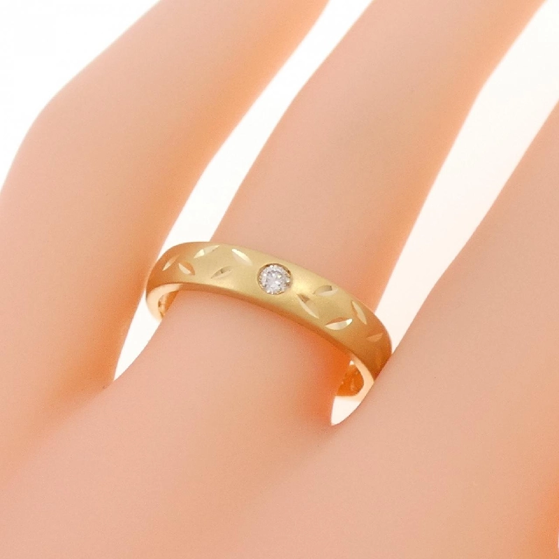 Nhẫn kim cương K18YG 668772