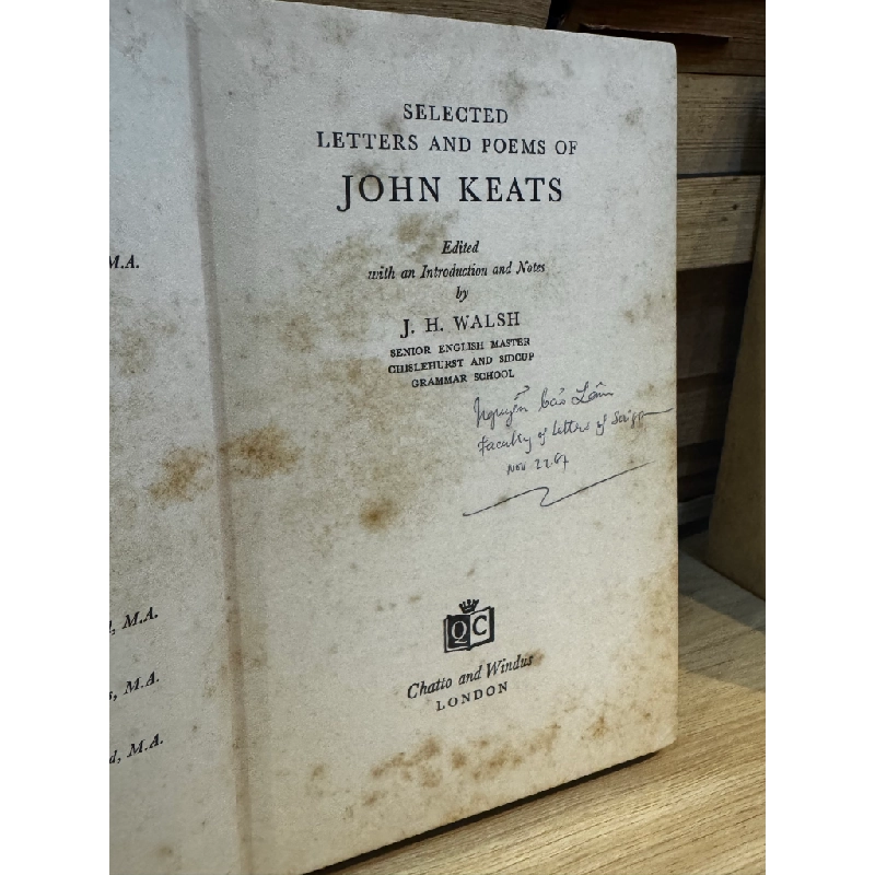 Selected Letters and Poems of John Keat - J. H. Walsh 473041