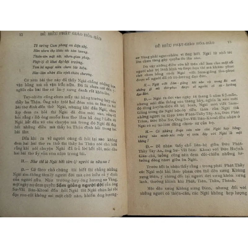 Để hiểu phật giáo hoà hảo - Thanh Sĩ và Vương Kim 727080