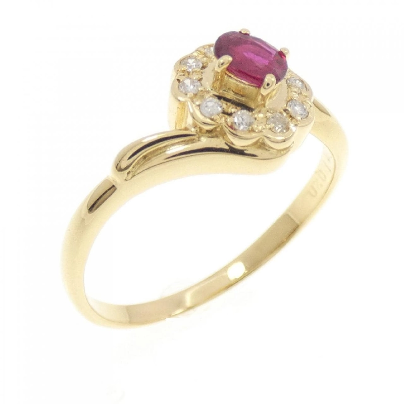 Nhẫn Ruby K18YG 0.20CT - Hàng hiệu Chính hãng 852210