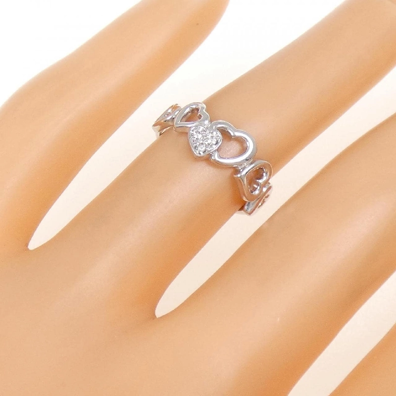 Nhẫn kim cương hình trái tim K18WG 0.03CT - Hàng hiệu chính hãng 848416