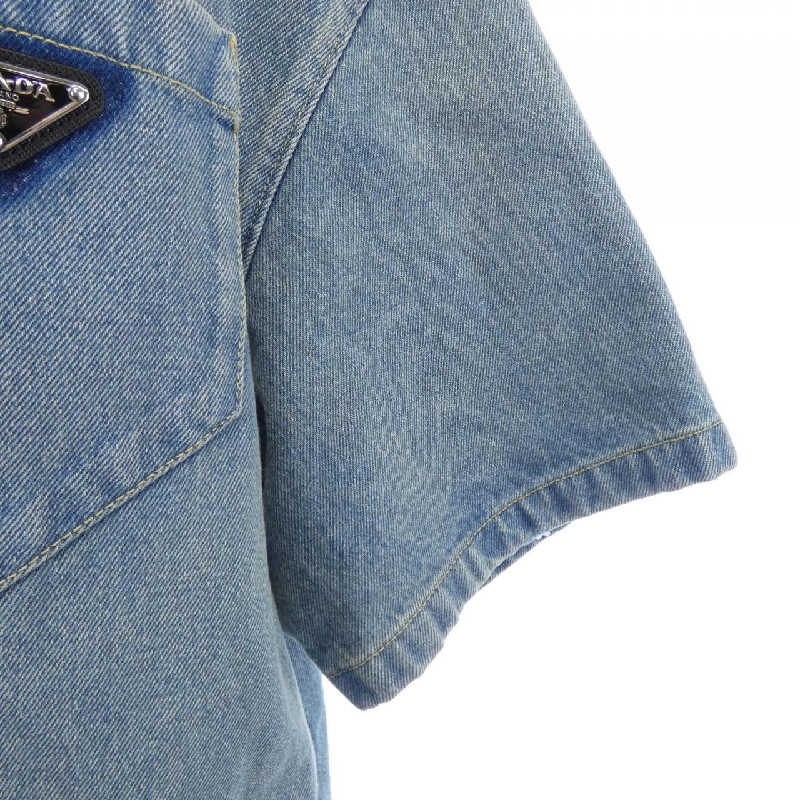 Áo sơ mi ngắn tay PRADA GEC067 S212 1ZAB - Hàng hiệu Authentic 892696