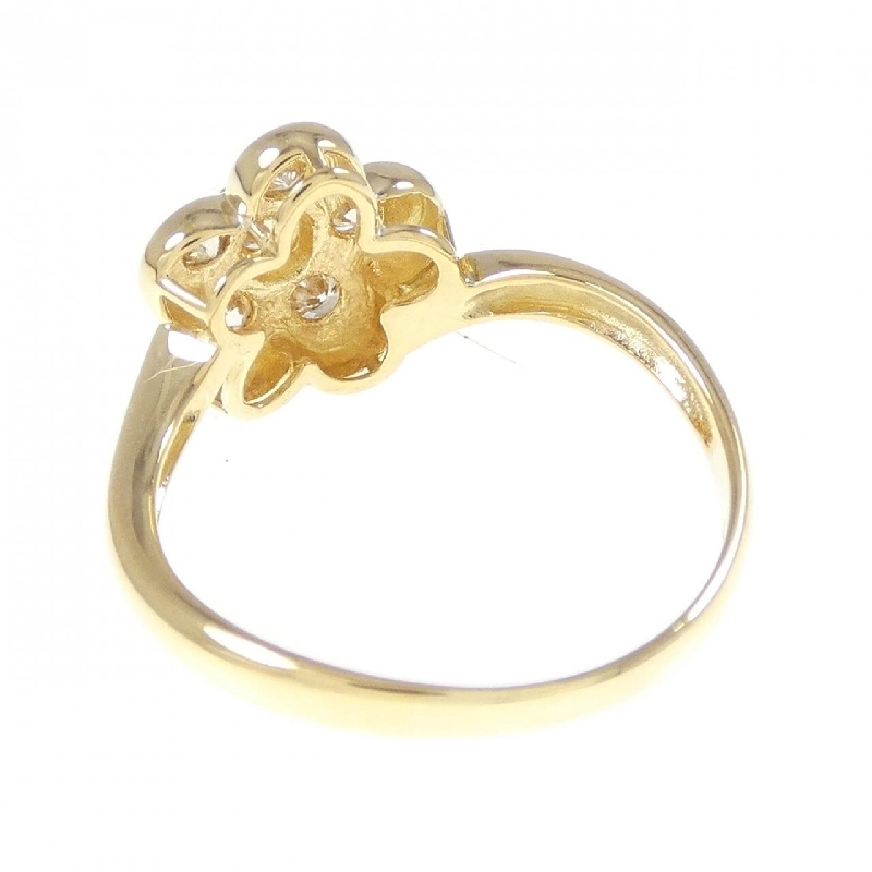 Nhẫn kim cương hoa K18YG 0.30CT 671562