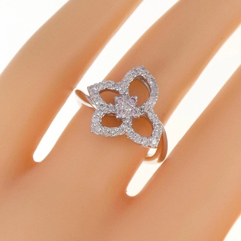 Nhẫn kim cương hồng K18WG 0.07CT 673609