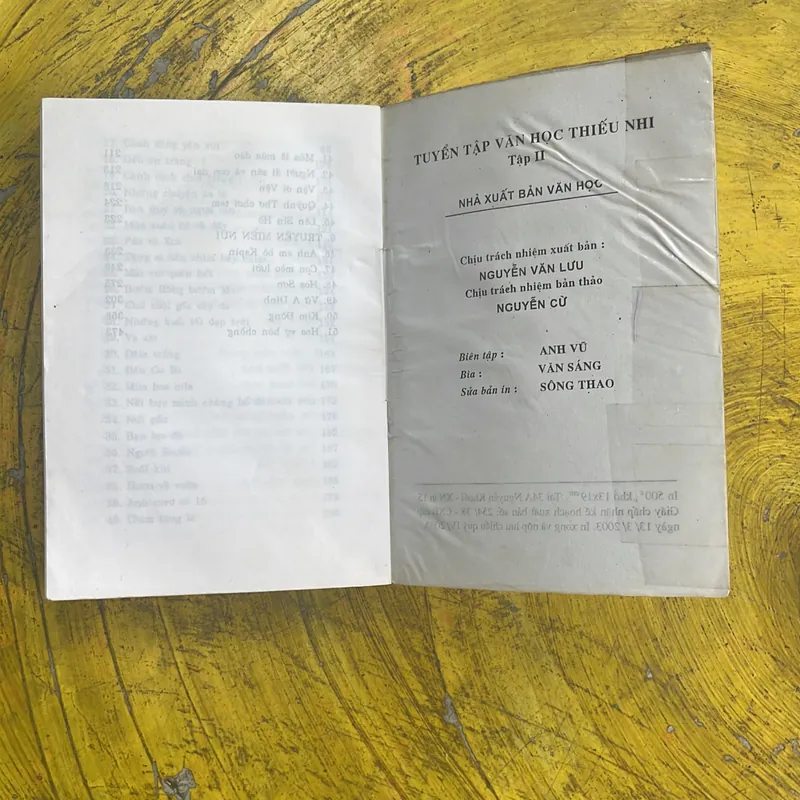 TUYỂN TẬP VĂN HỌC THIẾU NHI ( full hai tập ) TÔ HOÀI 697231