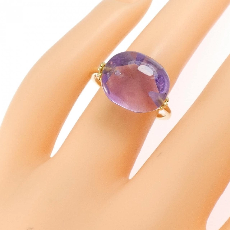 Nhẫn Amethyst K18YG 666484