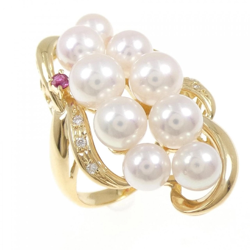 Nhẫn ngọc trai Akoya K18YG - Hàng hiệu Authentic 852345