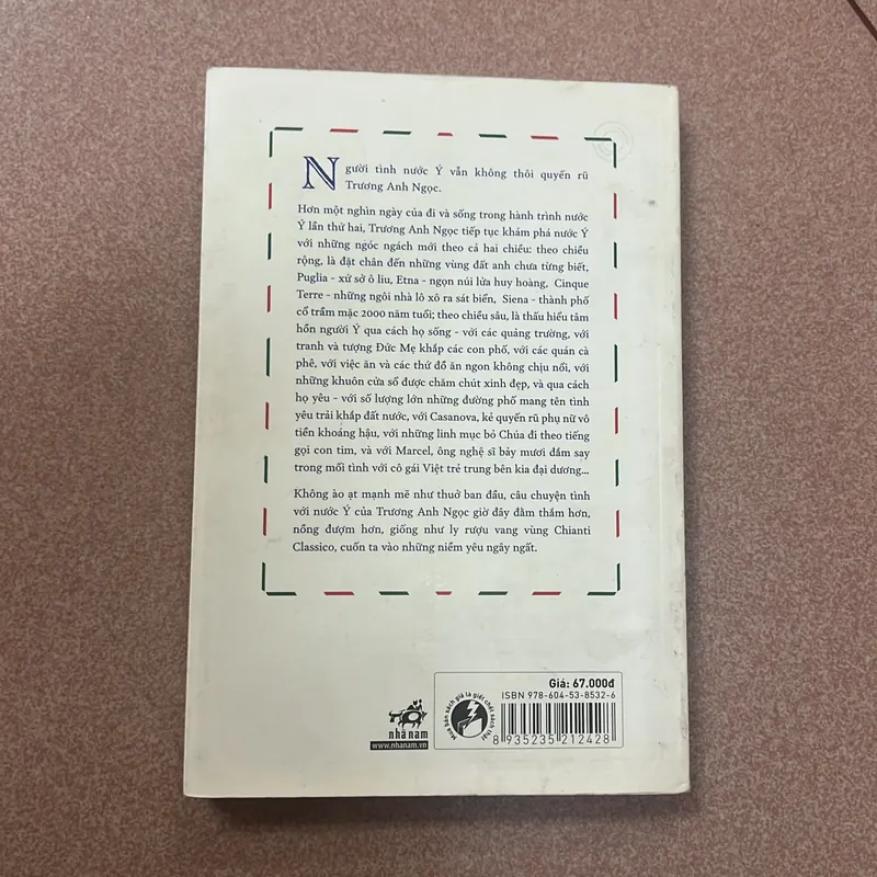 Nghìn ngày nước Ý, nghìn ngày yêu - Trương Anh Ngọc 699220