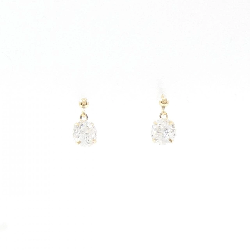 K18YG Bông tai Cubic - Hàng hiệu Chính hãng 872831