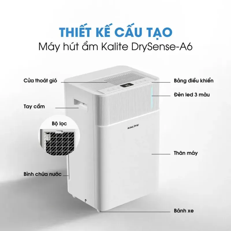 🎉 Kalite DrySense-A6 – Nhỏ Gọn, Êm Ái, Hút Ẩm Hiệu Quả Cho Phòng Ngủ 😍🌙 708747