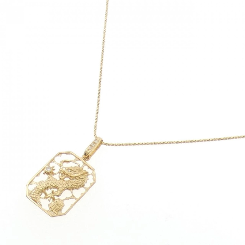 K18YG Rồng Kim Cương Dây Chuyền 0.08CT - Hàng hiệu Chính hãng 857568