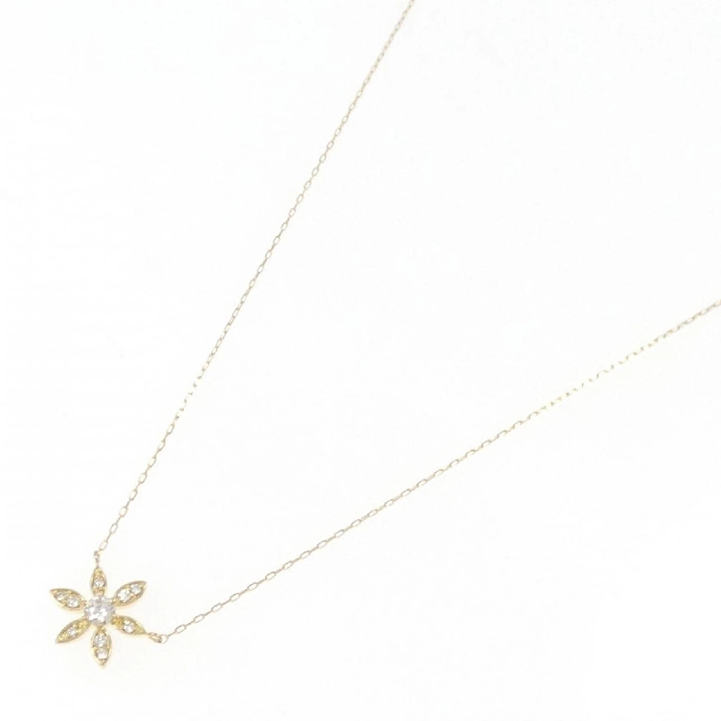 Dây chuyền kim cương hoa K18YG 0.15CT - Hàng hiệu Chính hãng 863670