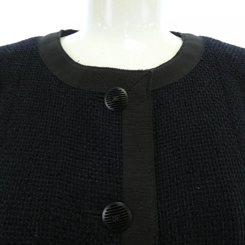 【Vintage】Chanel CHANEL P19120V11109 02P Áo khoác không cổ 632624