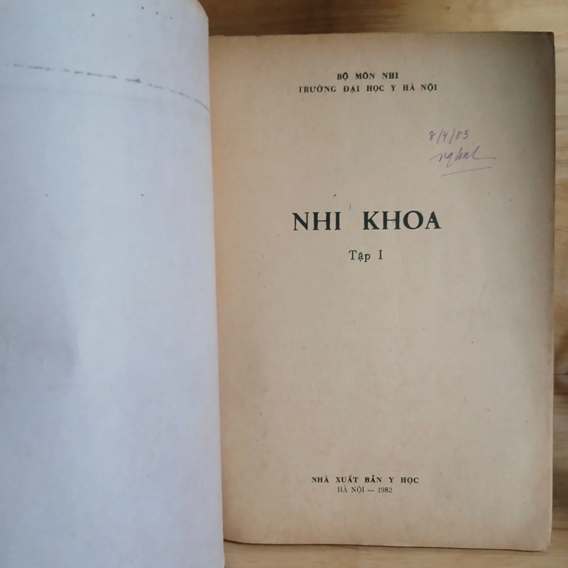 Nhi Khoa (Tập 1, Tập 3) Xb 1982 - Nxb Y Học 454298