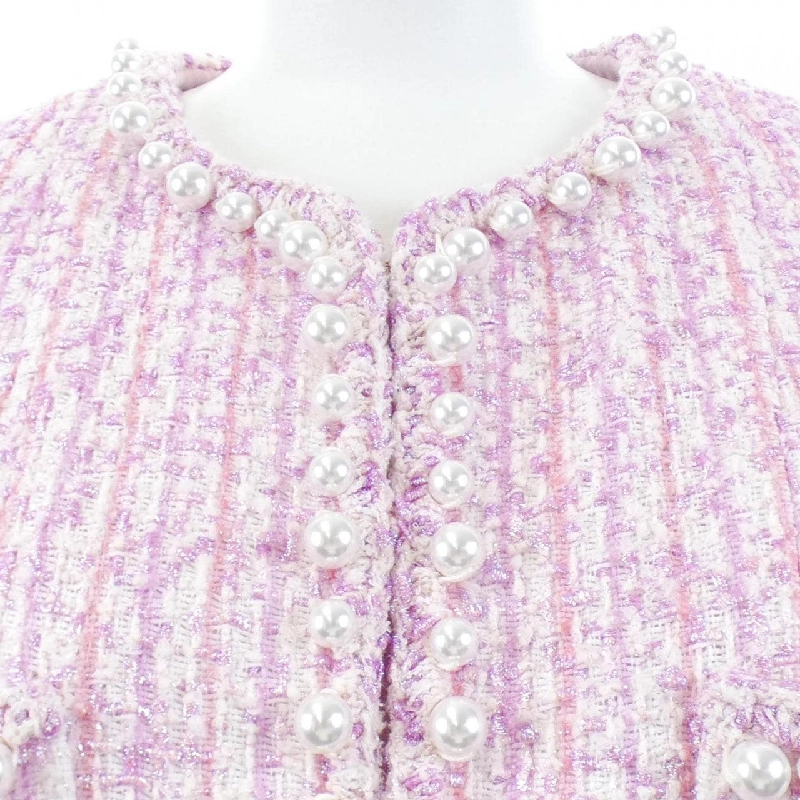 CHANEL LOOK2 P78974V71122 Áo khoác không cổ - Hàng hiệu Authentic 813829