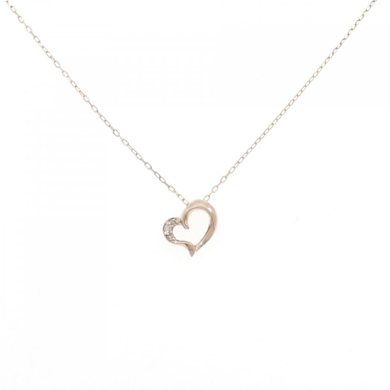 K10PG Dây chuyền hình trái tim kim cương 0.02CT - Hàng hiệu Chính hãng 859665