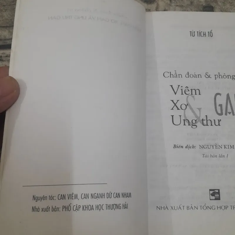 Chẩn đoán và phòng trị Viêm xơ Ung thư Gan. Tác giả Từ Tích Tổ 693678
