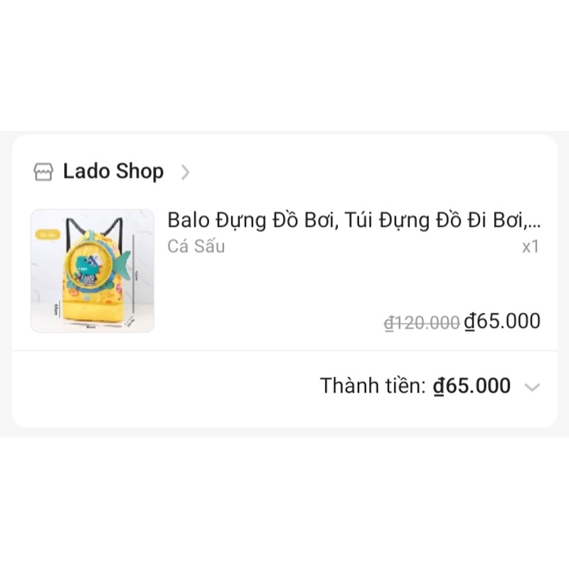 Túi đựng đồ bơi cho bé chia 2 ngăn khô ướt - Mới 100% 531930