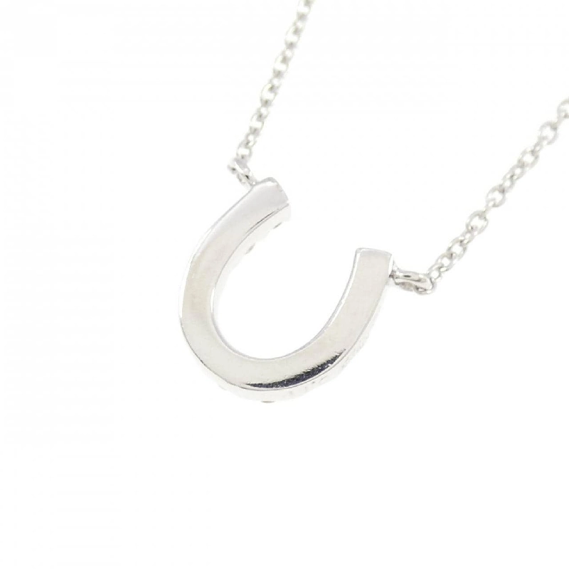 K18WG Mặt dây chuyền hình móng ngựa kim cương 0.11CT - Hàng hiệu Chính hãng 859963