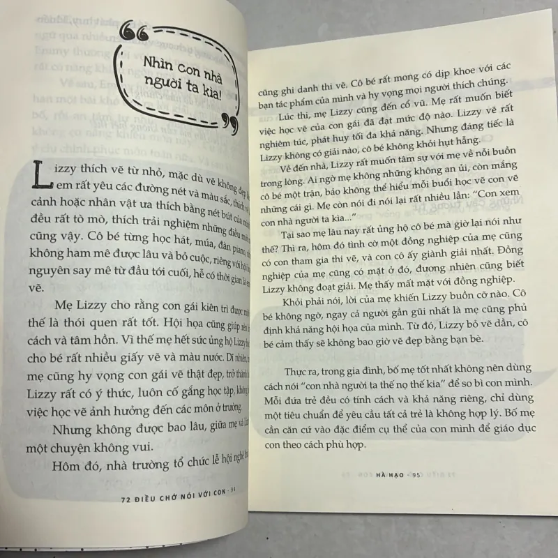 72 điều chớ nói với con 790618