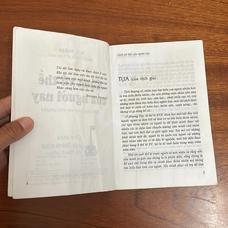 II Tựa sách: Cách Xử Thế Của Người Nay - K.C. Ingram - Nguyễn Hiến Lê (Dịch) - 2002 496894