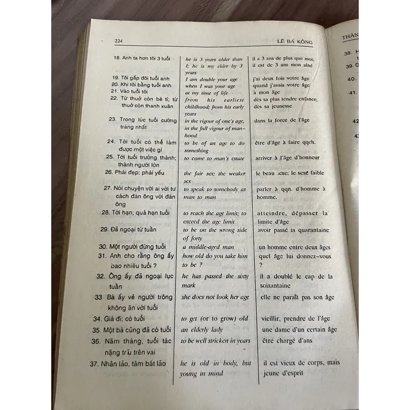 Thành ngữ Anh Việt Pháp - Lê Bá Kông  681798