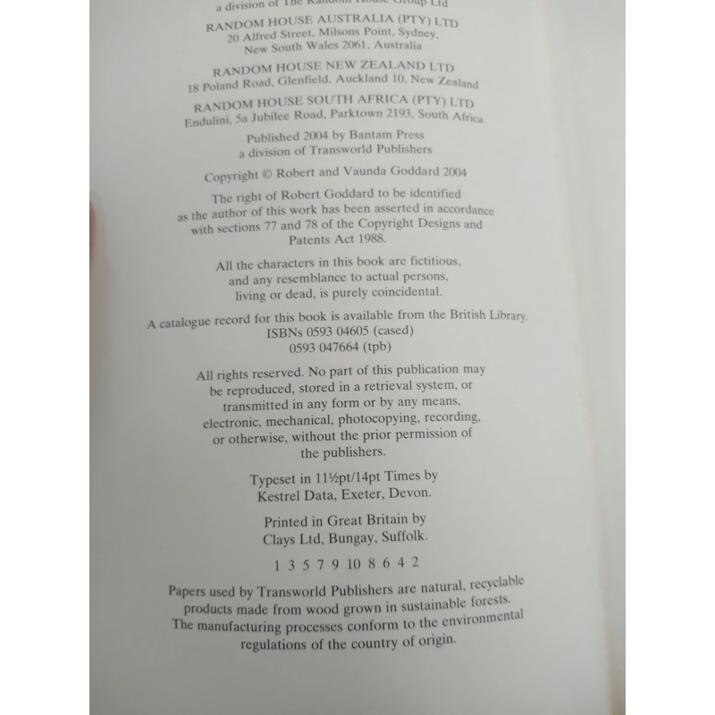 Play to the End - Robert Goddard 498976