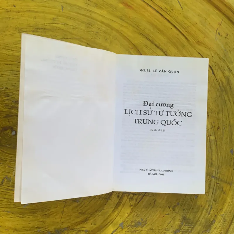 ĐẠI CƯƠNG LỊCH SỬ TƯ TƯỞNG TRUNG QUỐC- GS.TS. LÊ VĂN QUÁN  1031348