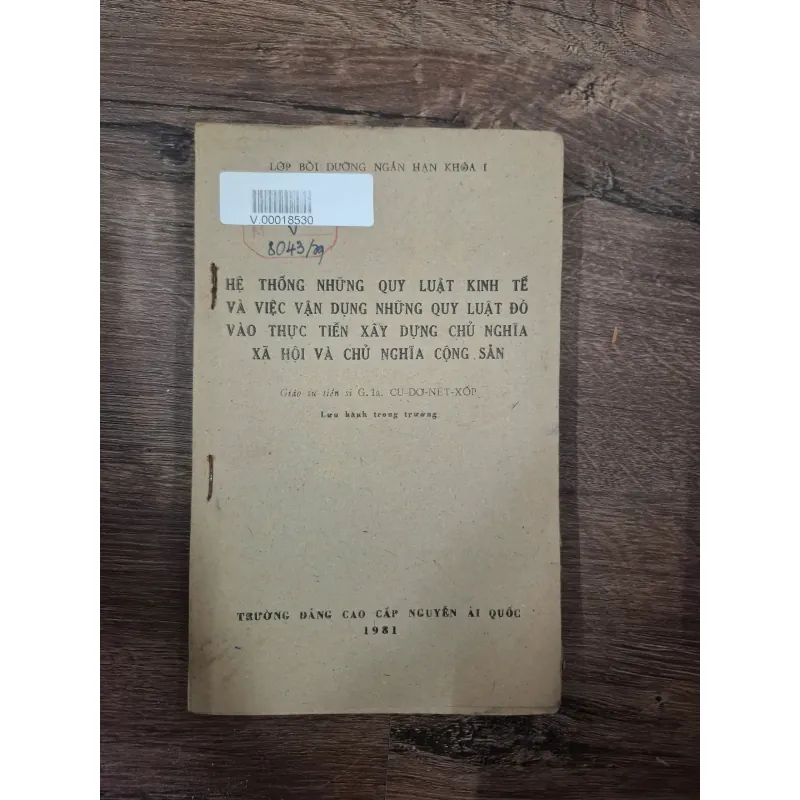 HỆ THỐNG NHỮNG QUY LUẬT KINH TẾ VÀ VIỆC VẬN DỤNG NHỮNG QUY LUẬT ĐÓ VÀO THỰC TIỄN.......... 727911