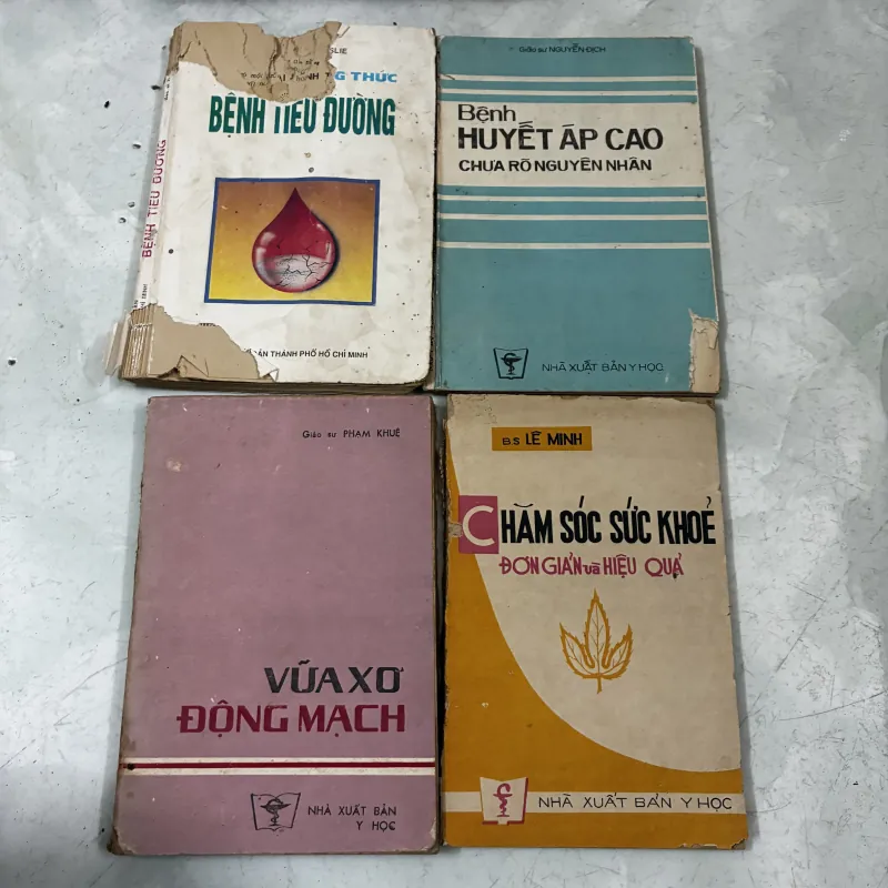 Bệnh huyết áp/tiểu đường/vữa sơ động mạch… (4 cuốn) 1037651