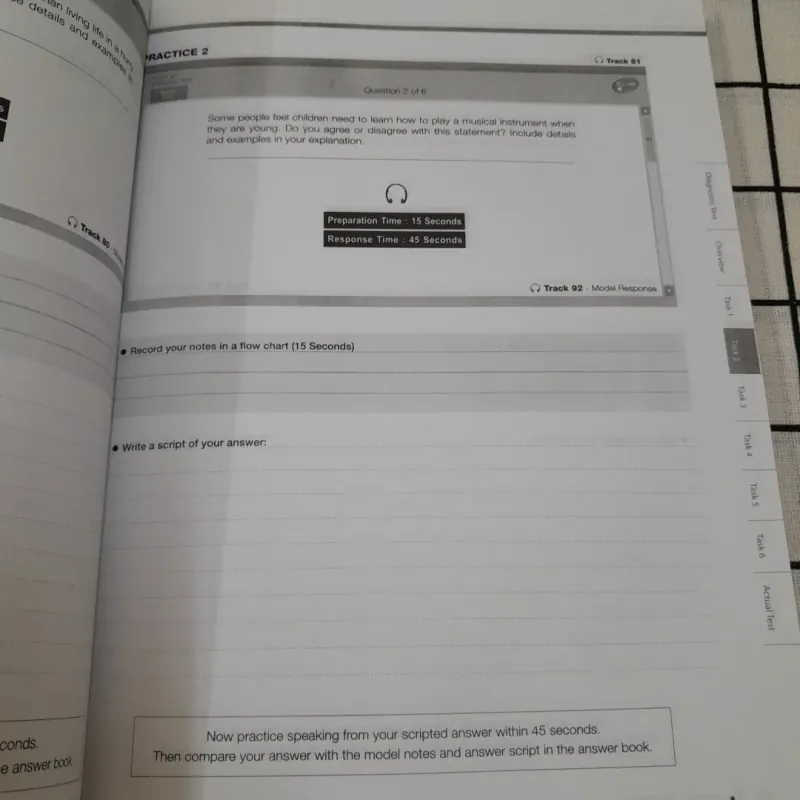 A1 TOEFL Speaking iBT. Kèm 2 đĩa CD. Tg. Richie Hahn. Nxb Trẻ 2011 570707