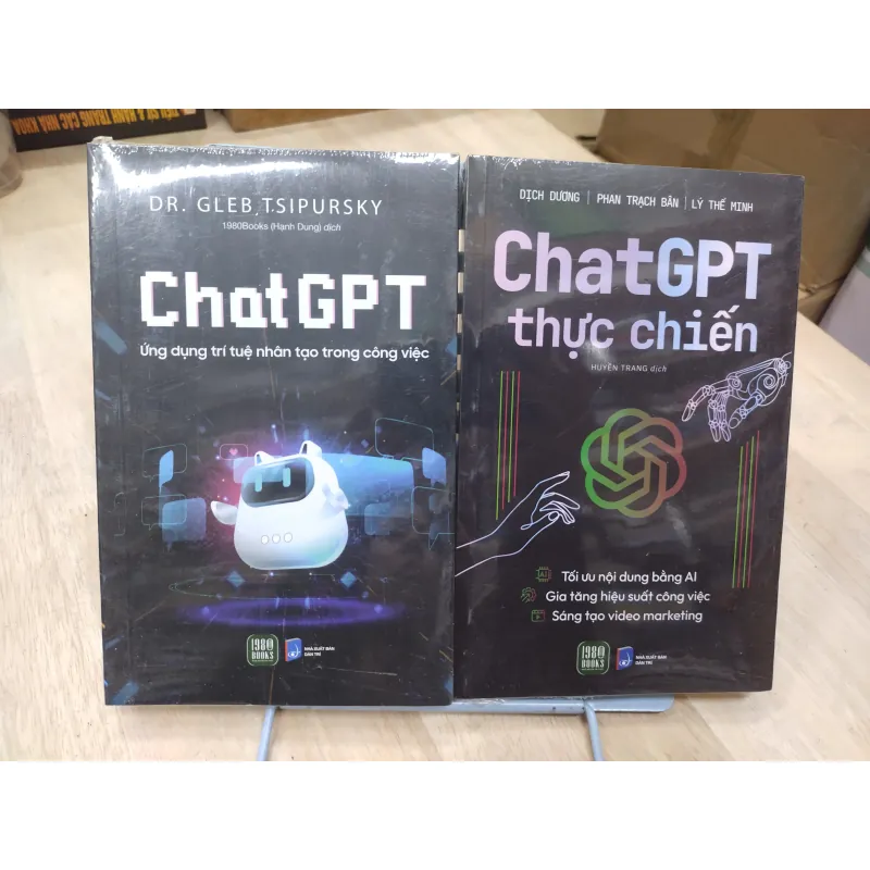 Sách: Combo 2 cuốn Chat GPT - Sách nguyên seal 799651