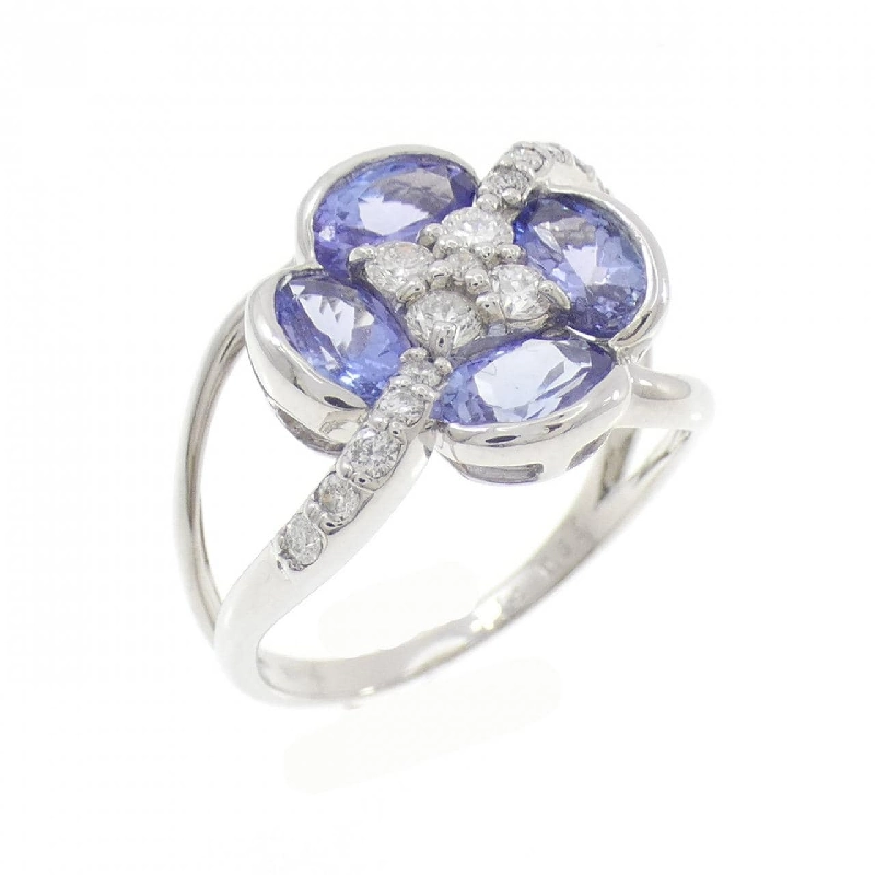 Nhẫn Tanzanite K18WG Hoa 1.74CT - Hàng hiệu Chính hãng 850210