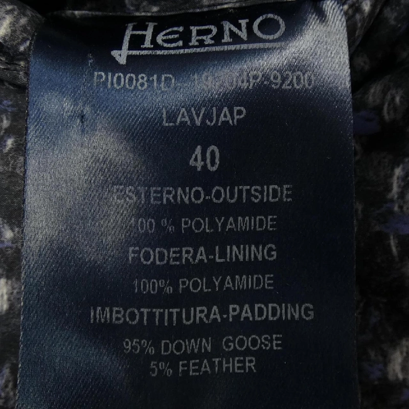 【Khuyến mãi】Áo khoác lông vũ Herno 640966