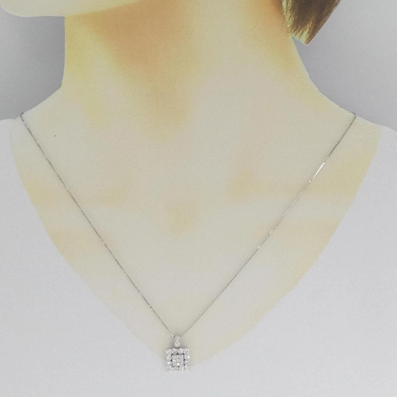 K18WG Dây chuyền kim cương 1.00CT - Hàng hiệu Chính hãng 868259