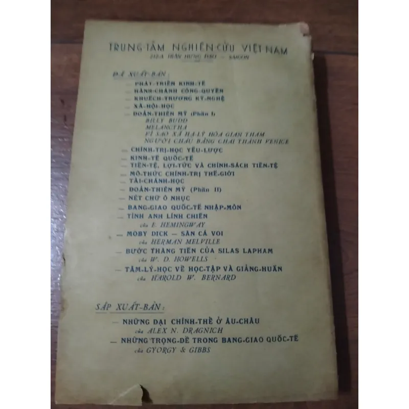 Tâm Lý Học về Học Tập và Giảng Huấn-Sách xưa-Harold W. Bernard-Hiếm còn sót lại 786335