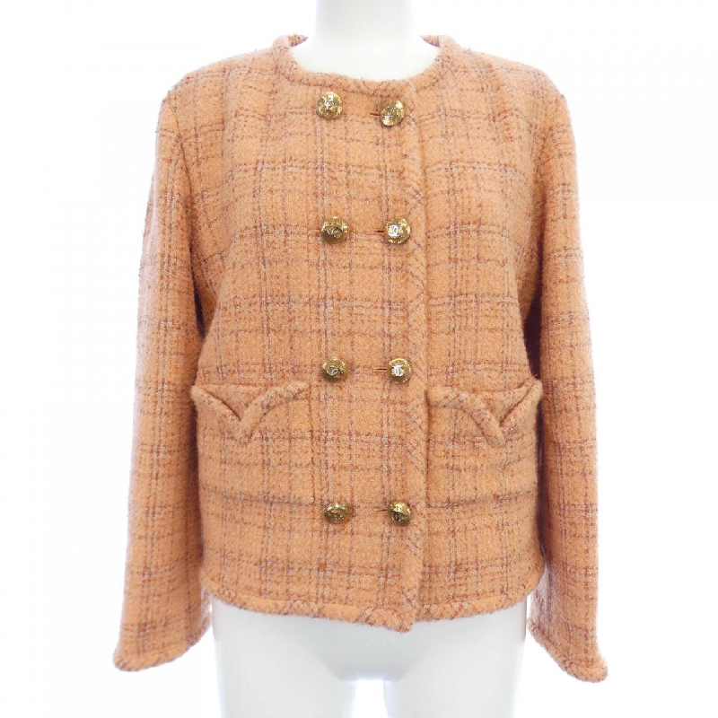 Áo khoác không cổ CHANEL - Hàng hiệu Authentic 824965