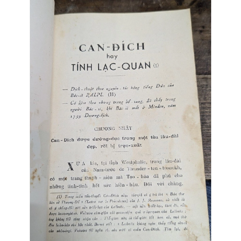 CAN - ĐÍCH - DỊCH GIẢ PHẠM XUÂN ĐỘ IN LẦN THỨ NHẤT 304365