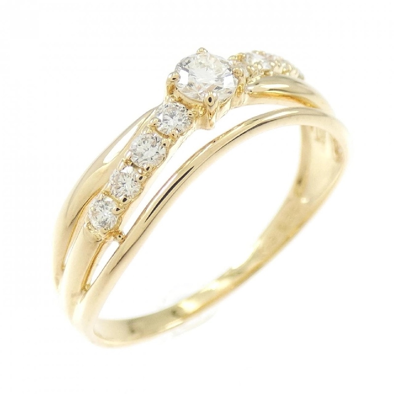 Nhẫn kim cương K18YG 0.30CT 671269