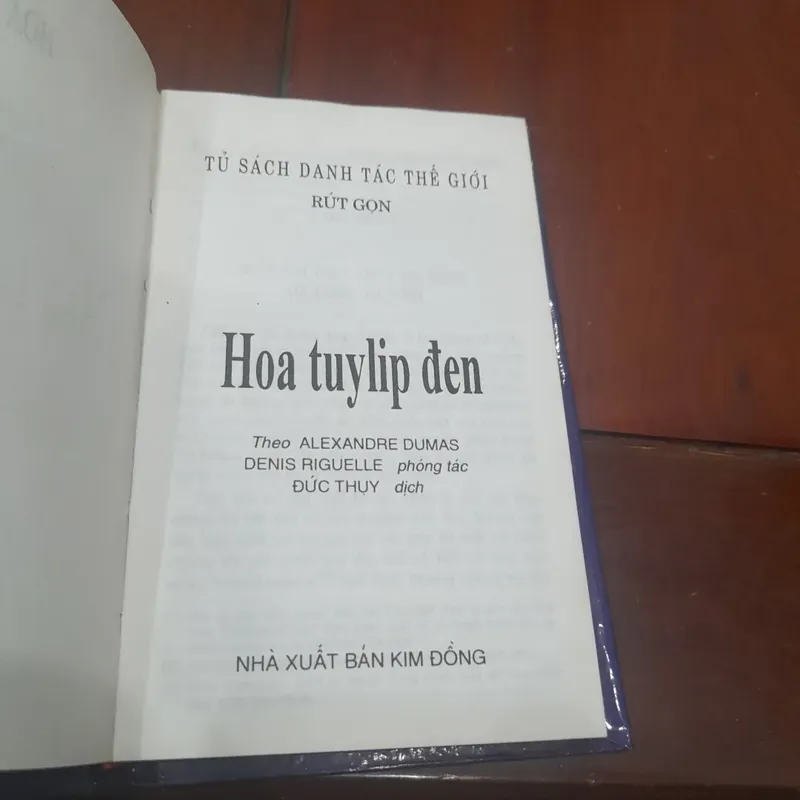 Danh tác thế giới rút gọn - HOA TUY LIP ĐEN 714634